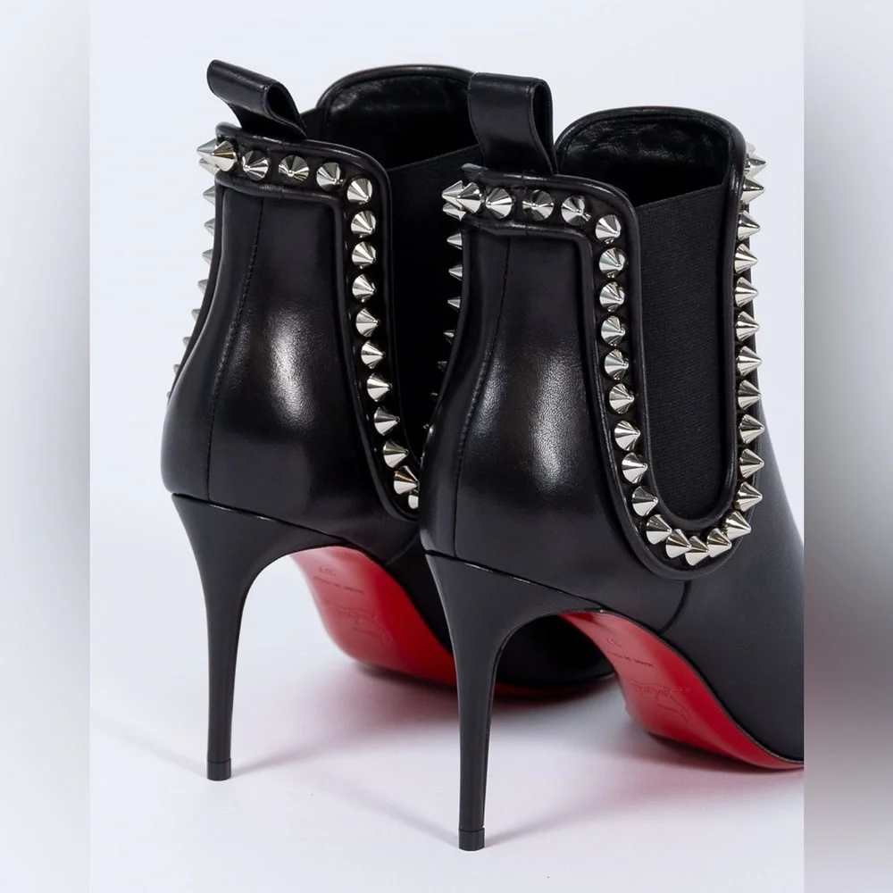 Christian Louboutin - Capaboot 85mm Spiked Napa Stiletto Ankle Boot - Picture 2 of 16